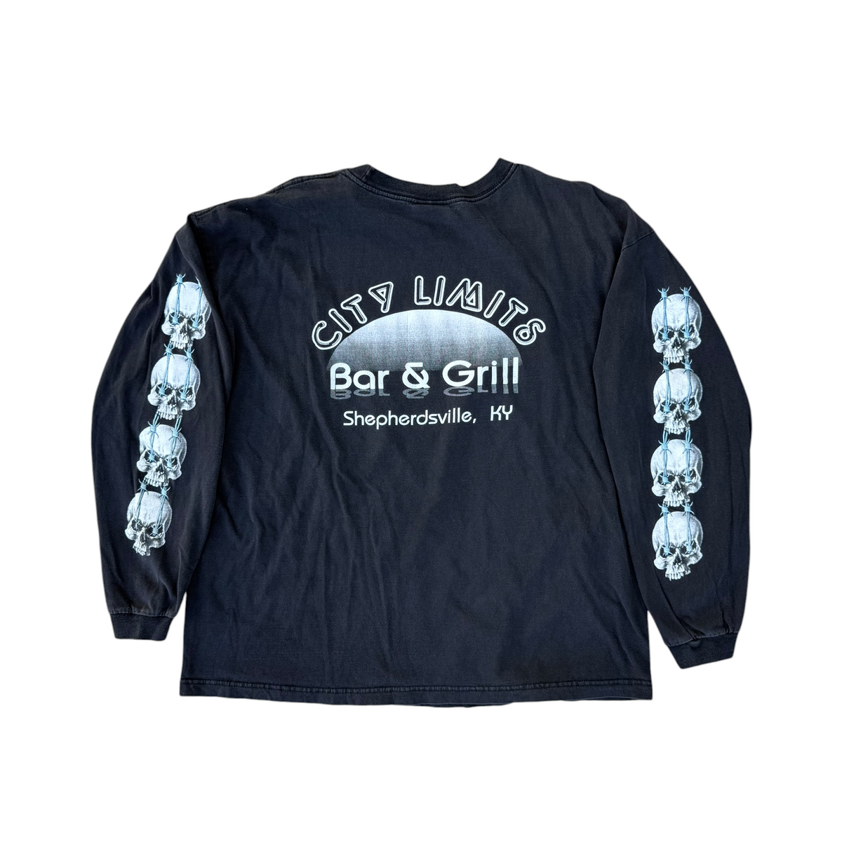 SKULL BIKER L/S
