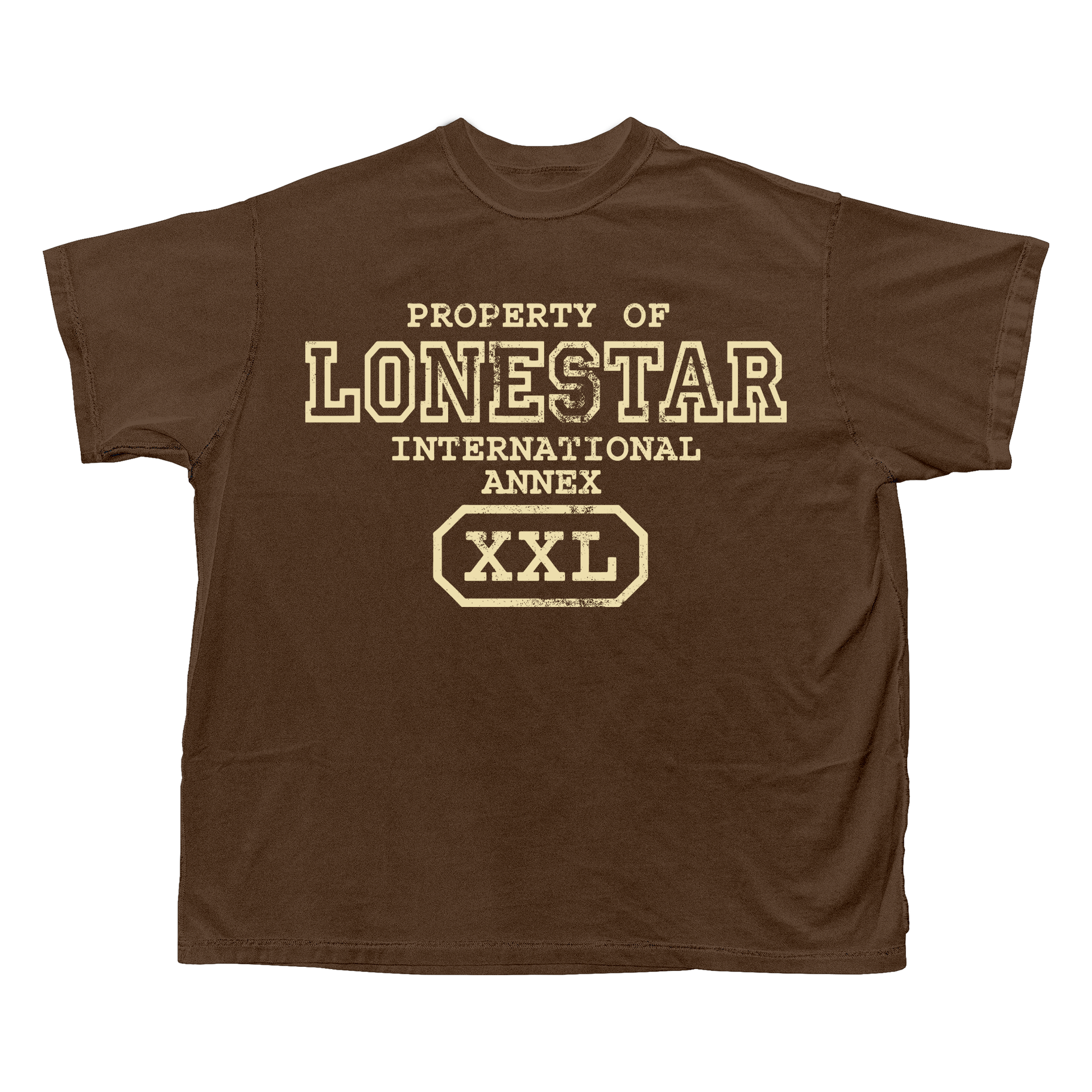 INTERNATIONAL BROWN/CREAM TEE