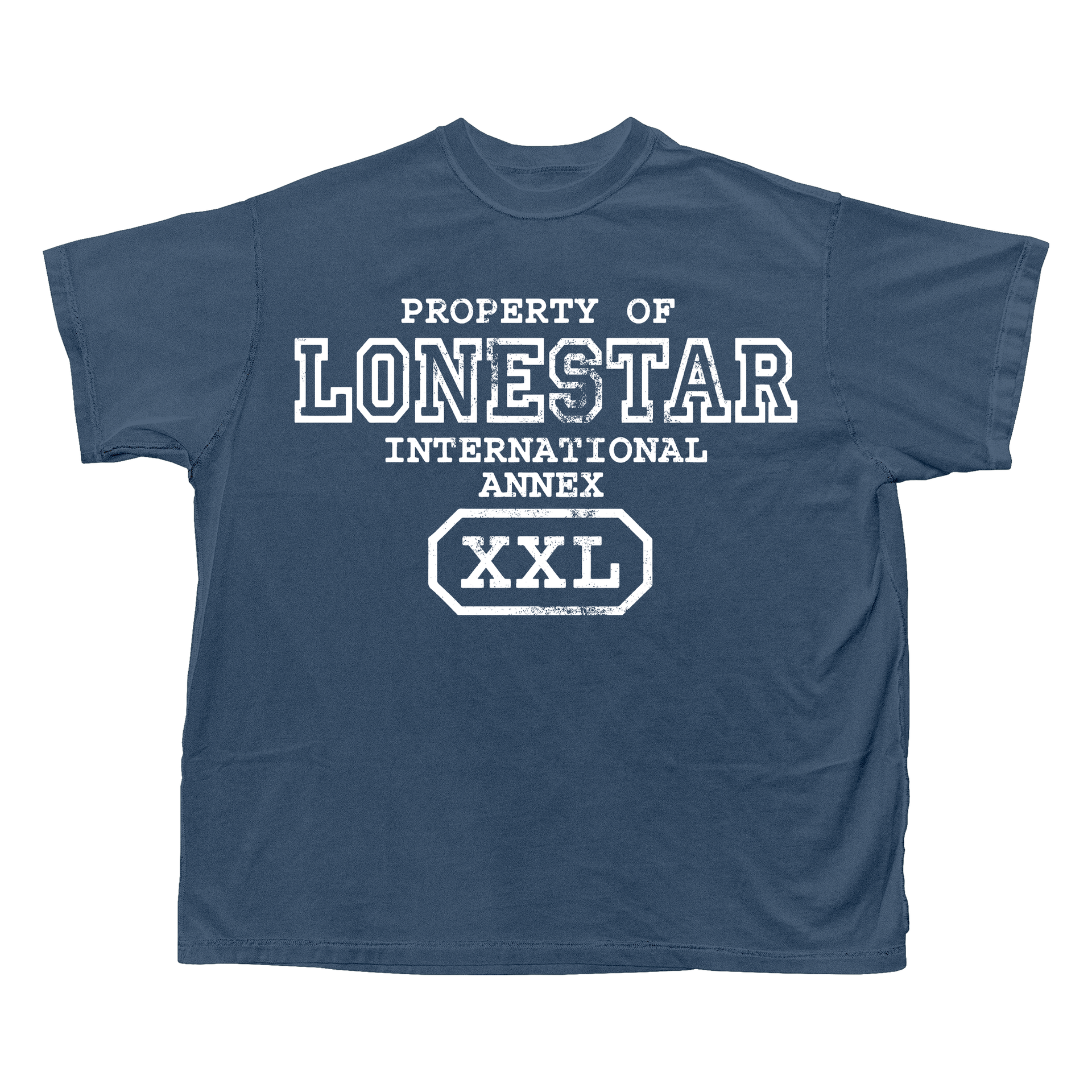 INTERNATIONAL BLUE/WHITE TEE