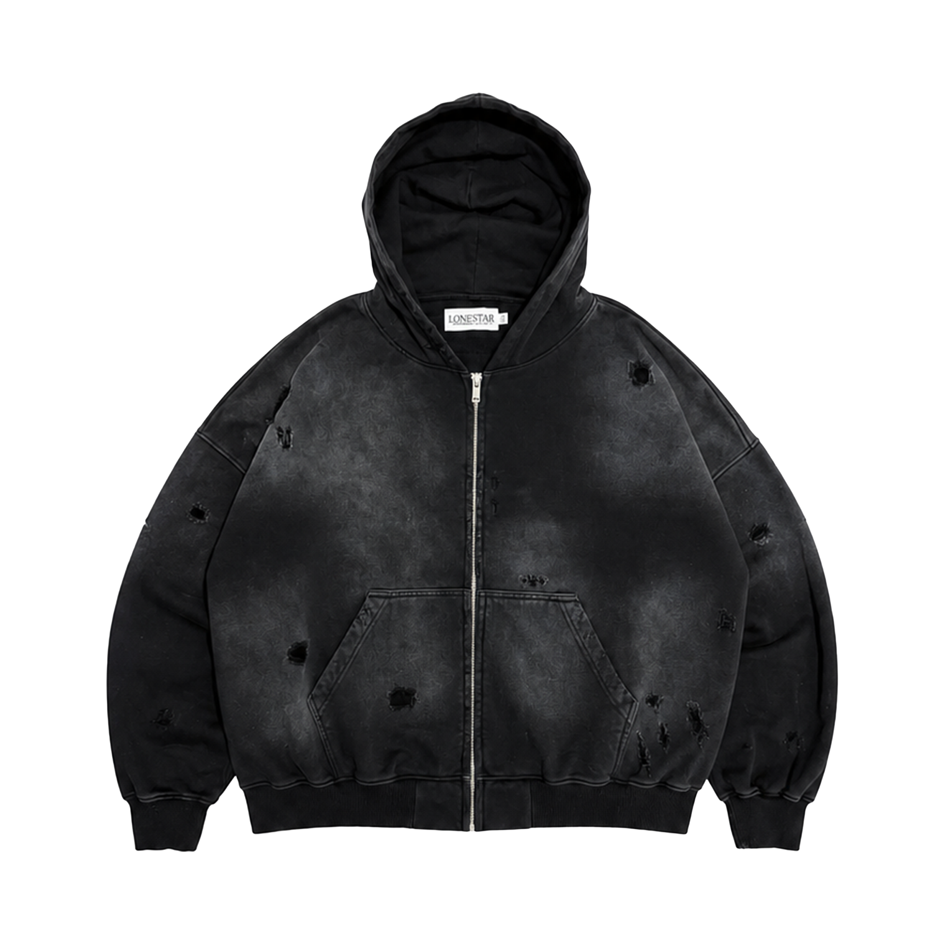 BLACK SUN FADED ZIP-UP