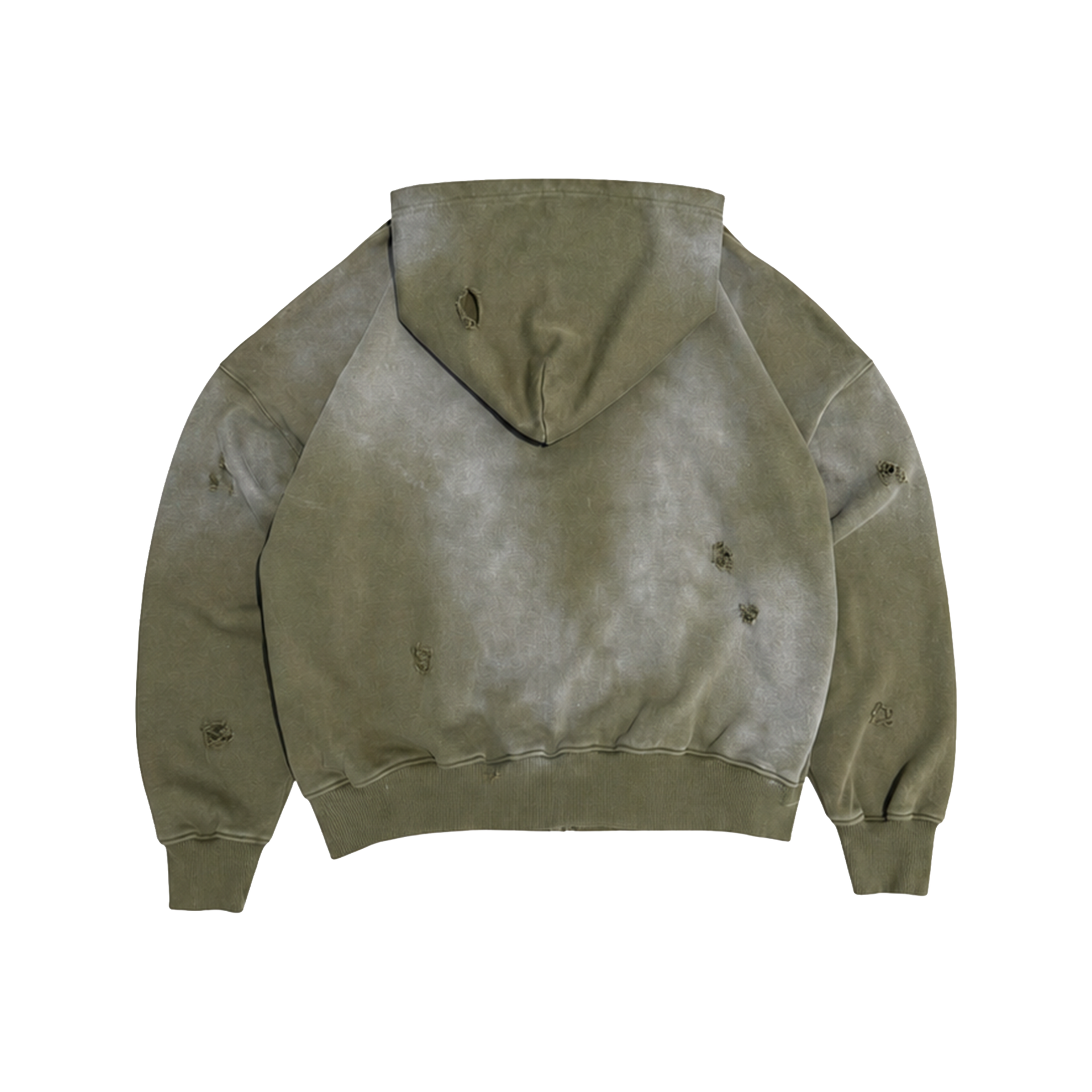 OLIVE SUN FADED ZIP-UP