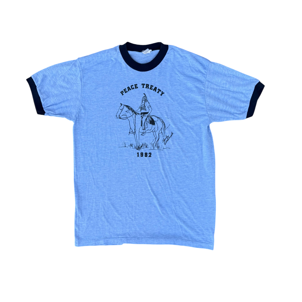 PEACE TREATY RINGER TEE