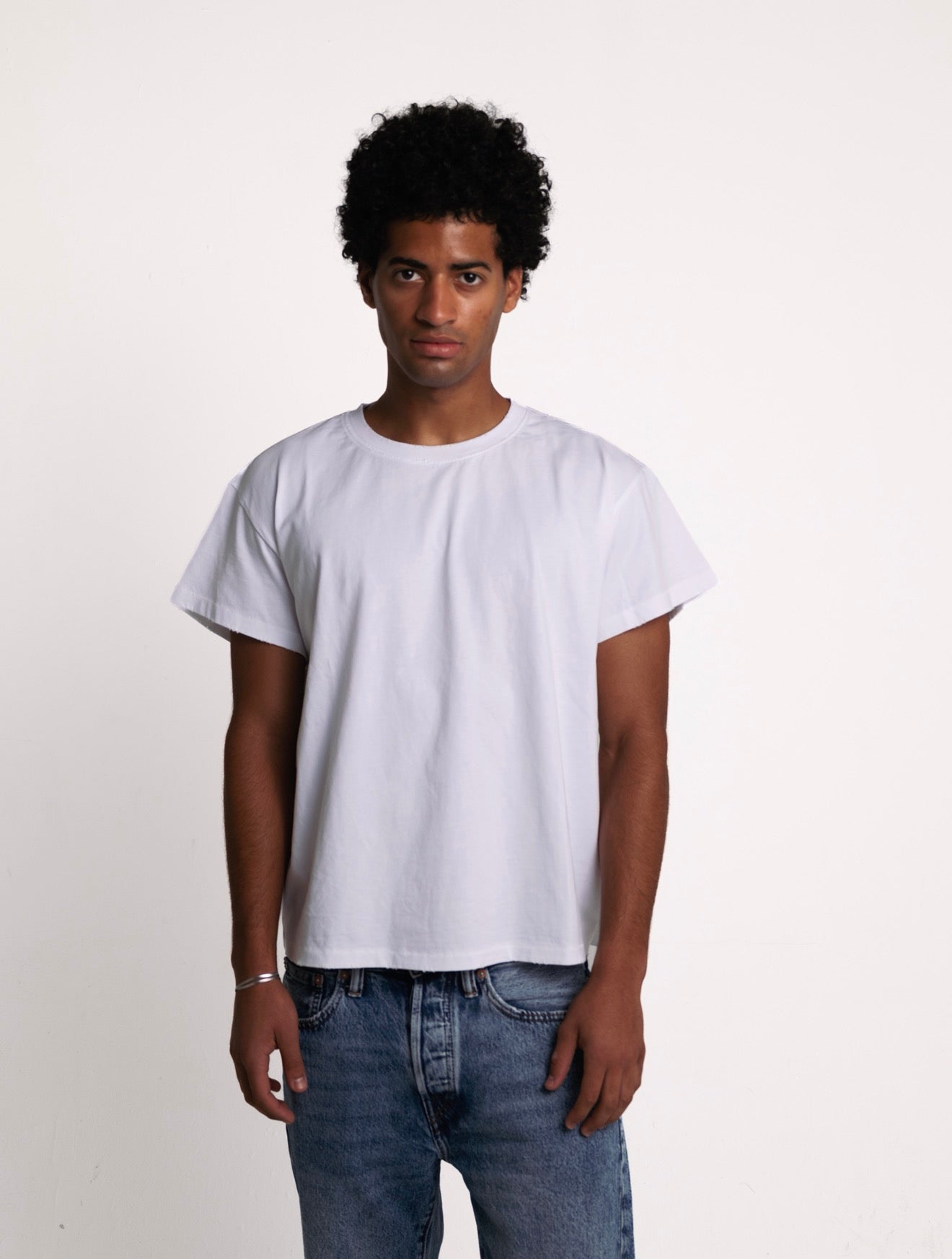 WHITE BLANK TEE