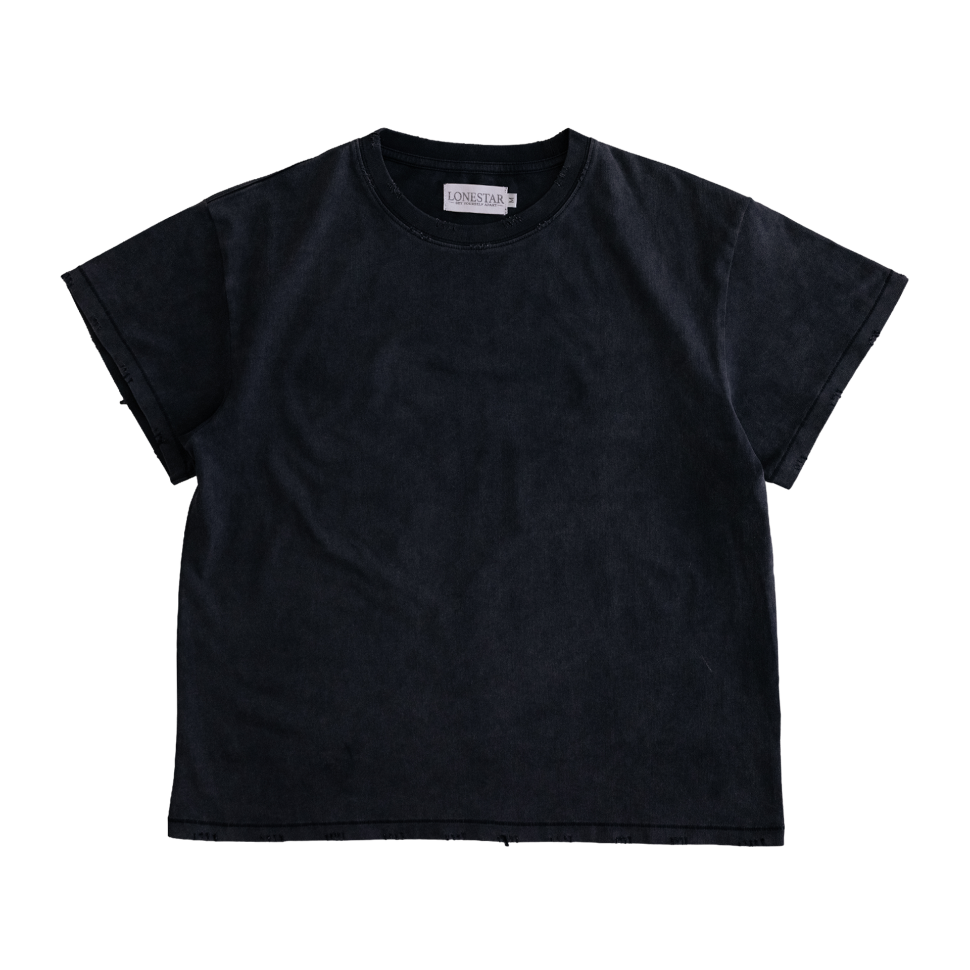 BLACK BLANK TEE