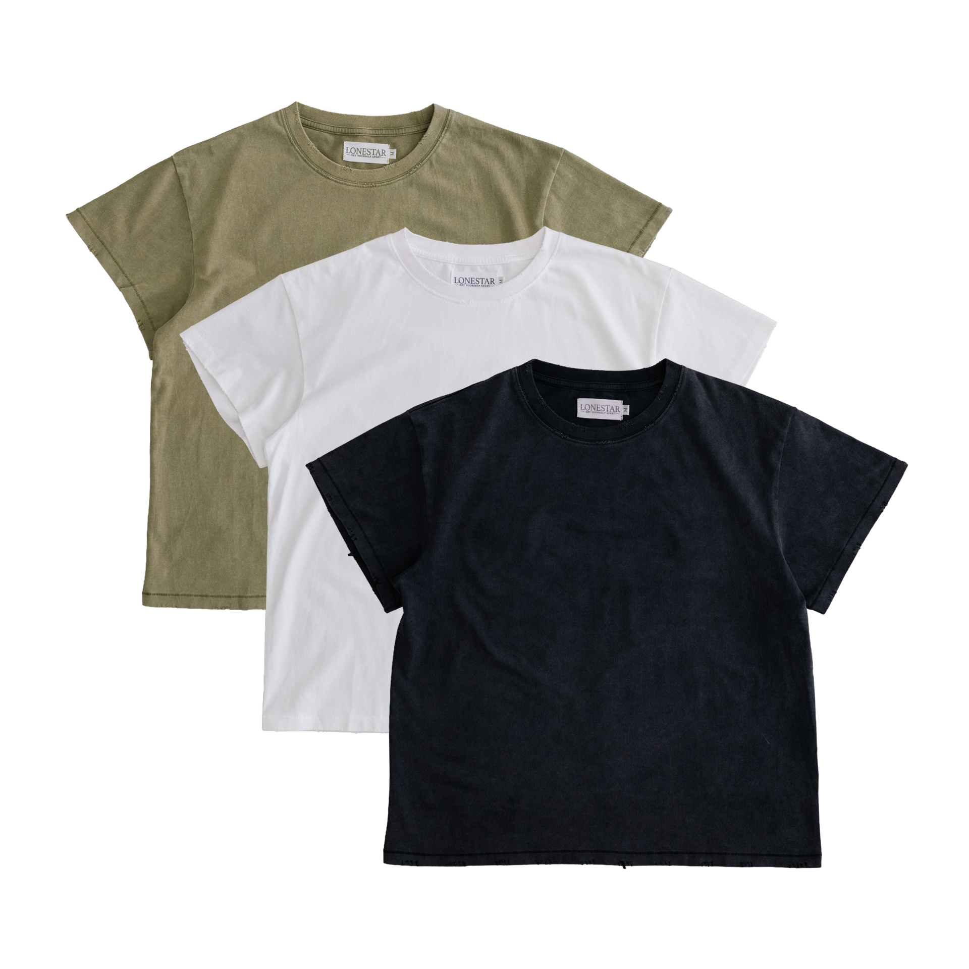 3 PACK BLANK TEES